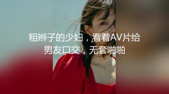 粗辫子的少妇，看着AV片给男友口交，无套啪啪