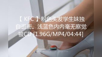 【 KFC 】粉色头发学生妹独自逛街。浅蓝色内内毫无察觉被CD [1.96G/MP4/04:44]