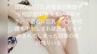 [EBOD-775] 終電後の無理やり相部屋NTR キモい中年セクハラ店長に巨乳バイトが何度も中出しされ彼氏よりもイカされてしまった屈辱の夜 飛鳥りいな